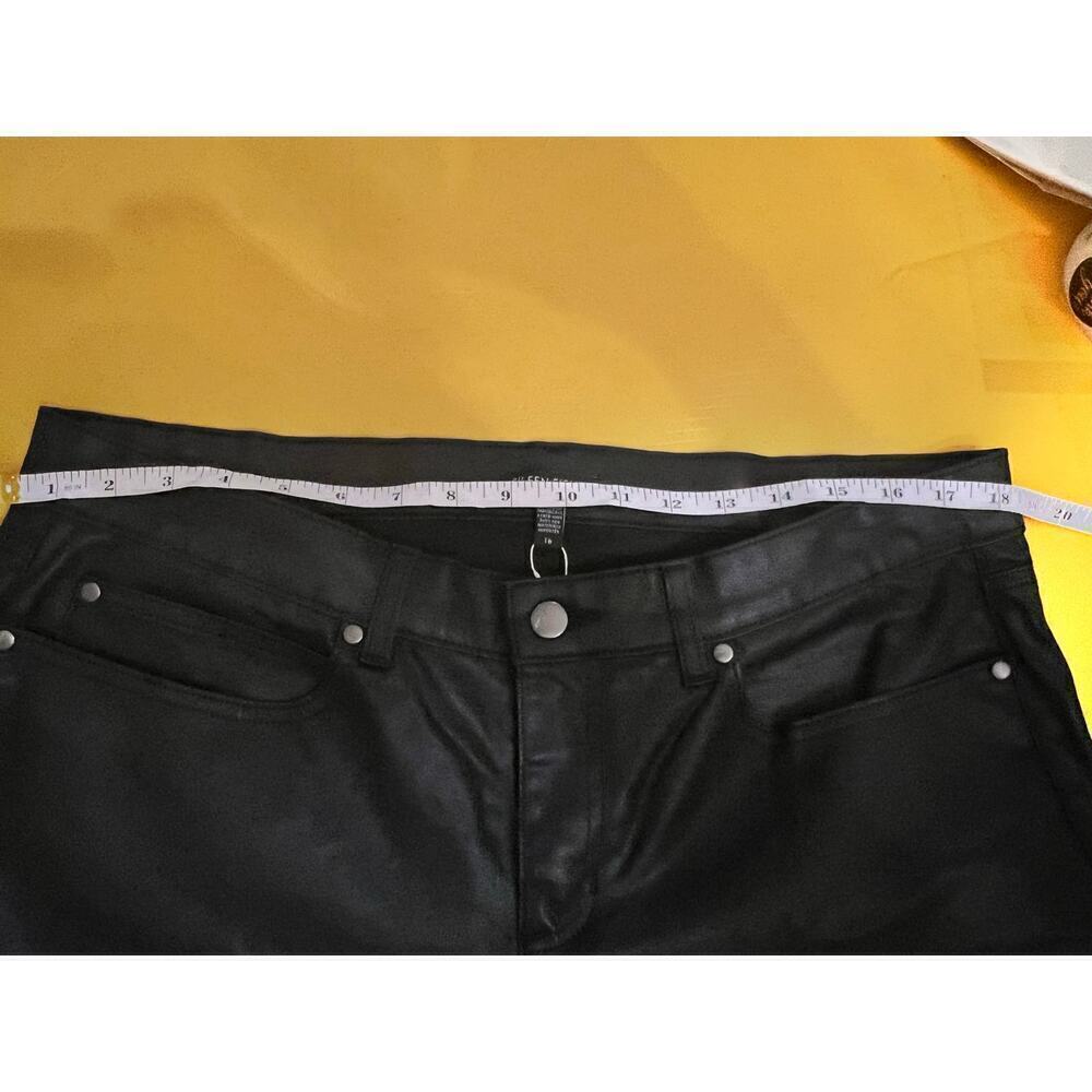 NWT Eileen Fisher Skinny Jeans Organic Cotton Waxed Denim Black Womens Size 16 - Picture 8 of 9